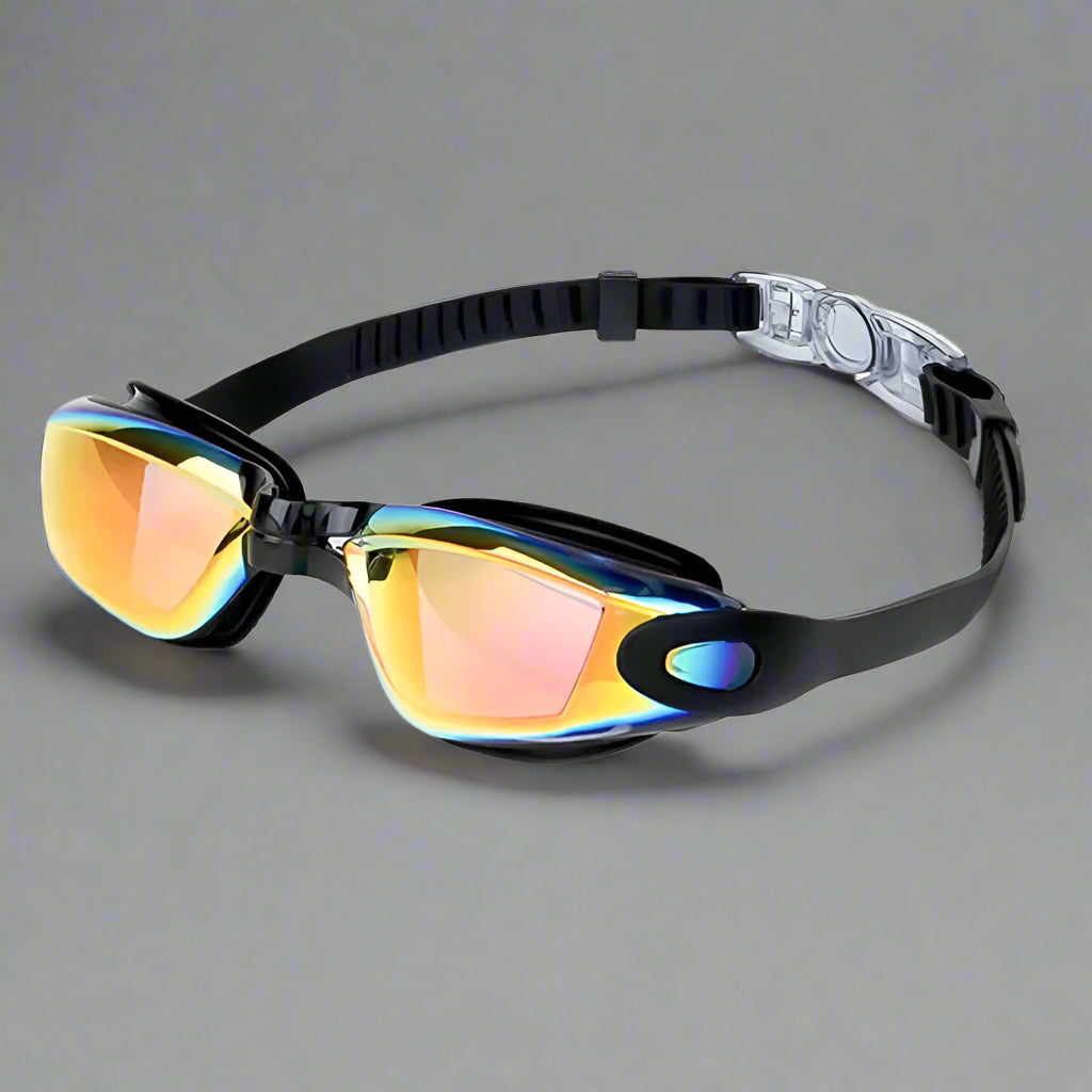 Swimming Goggles for Men & Women – Anti-Fog UV Protection, Waterproof, Adjustable Silicone Swim Goggles for Adults & Kids