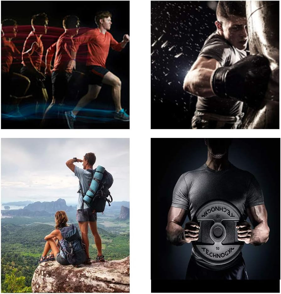 Men'S 3 Pack Workout Shirts Quick Dry Moisture Wicking Short Sleeve Mesh Athletic T-Shirts