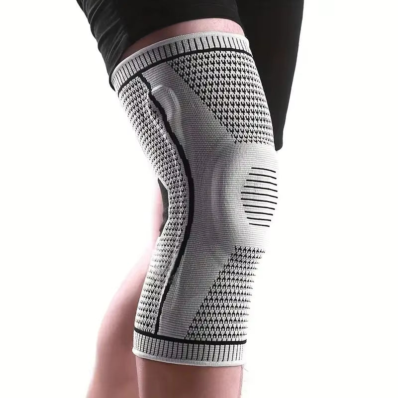 Non-Slip Knee Support Brace with Patella Gel Pad Stabilizers Comfort-Fit Compression Sleeve for Arthritis, Sports