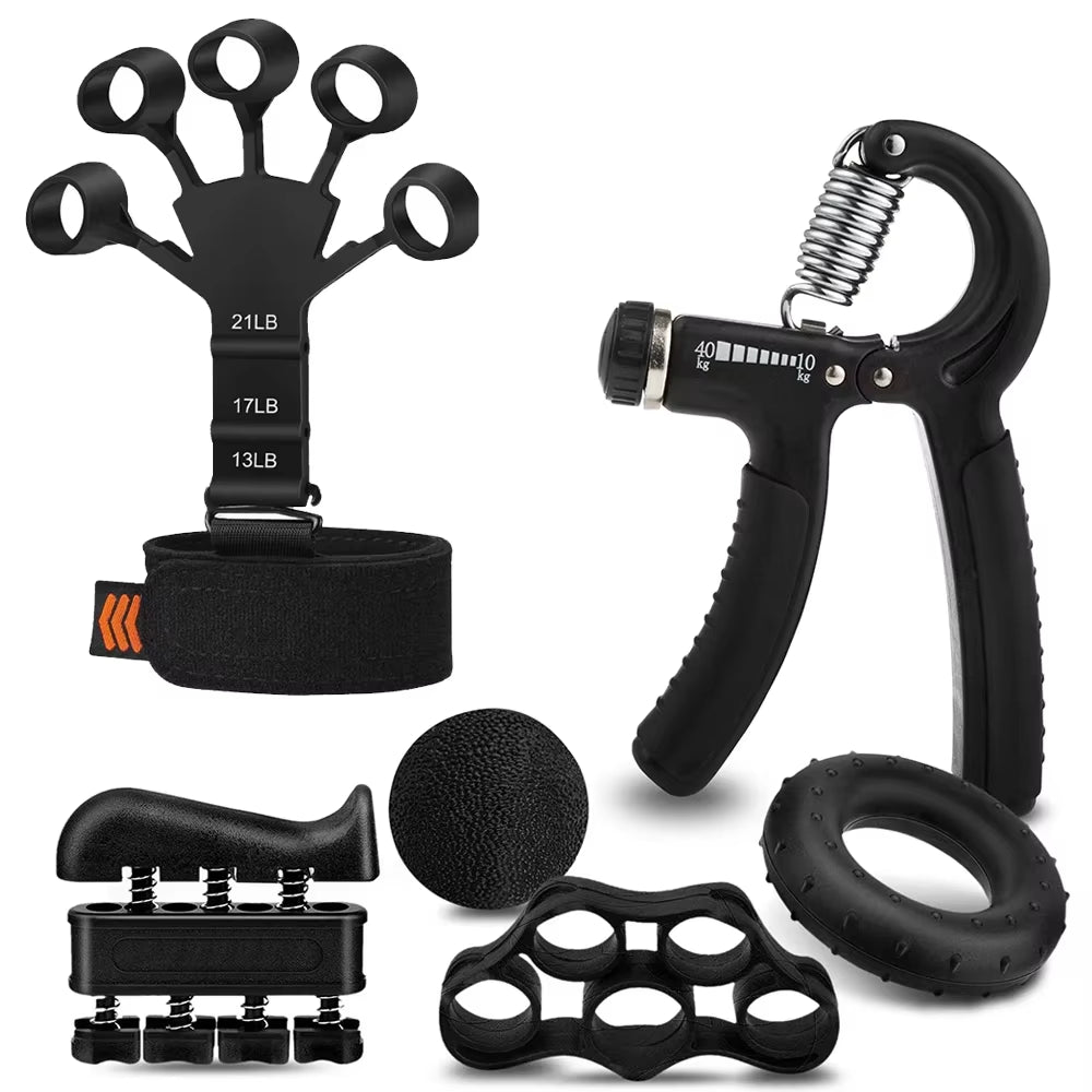 5-60Kg Adjustable Heavy Hand Gripper Fitness Hand Exerciser Grip Wrist Training Finger Gripper Hand Strengthener for Patient