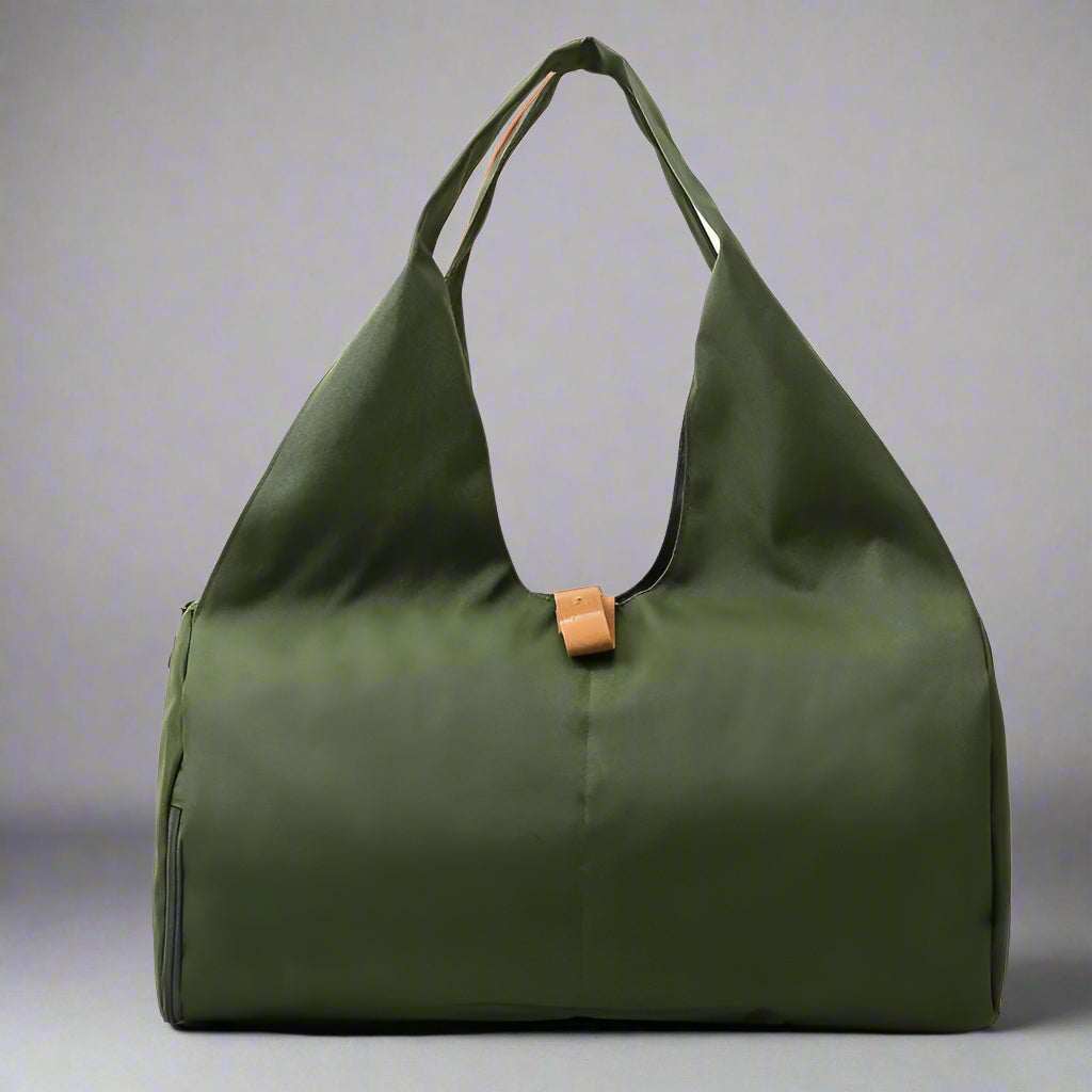 Women's Multi-Purpose Sports Bag - Waterproof with Shoe Pocket for Yoga, Gym, and Travel