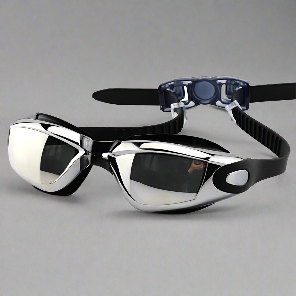 Swimming Goggles for Men & Women – Anti-Fog UV Protection, Waterproof, Adjustable Silicone Swim Goggles for Adults & Kids