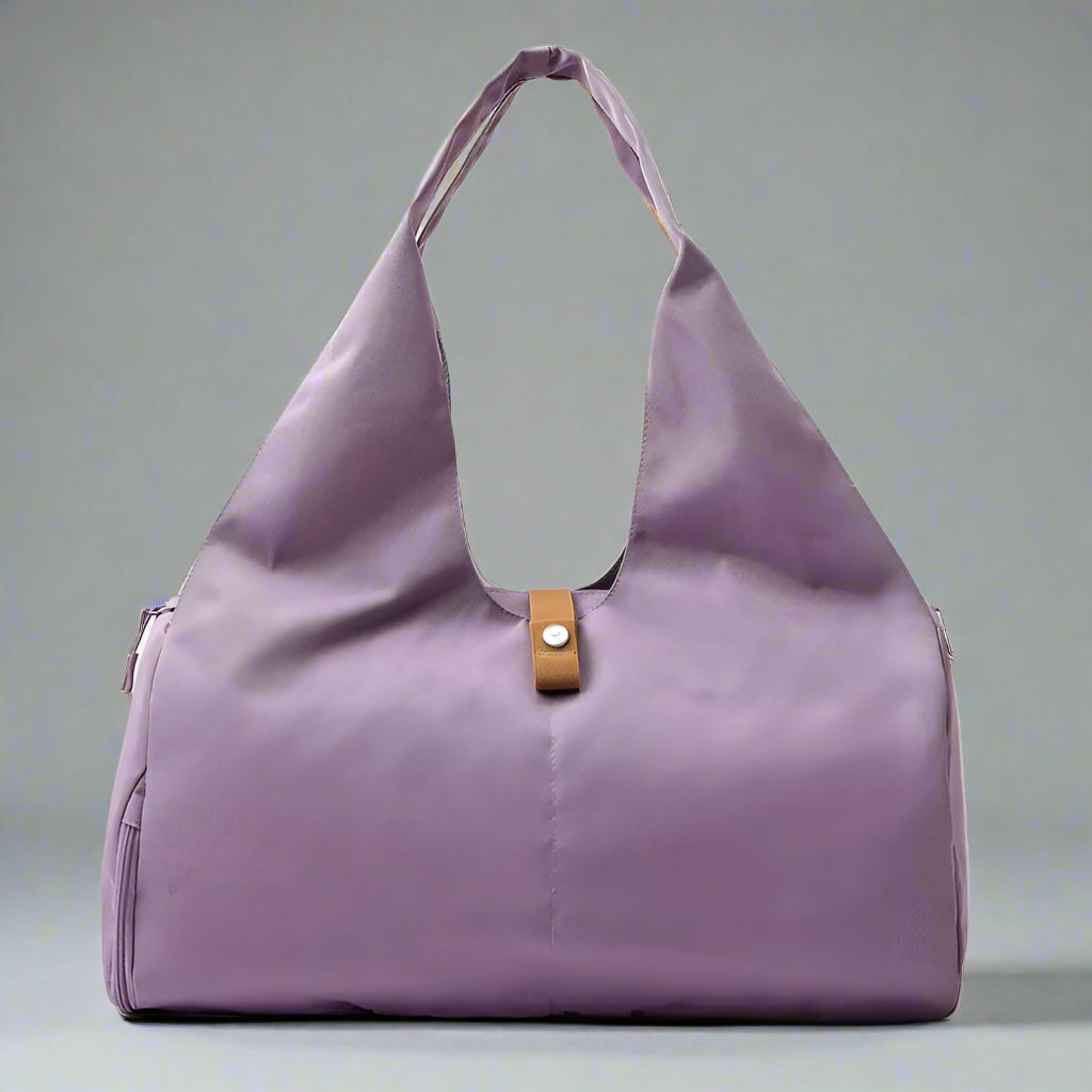 Women's Multi-Purpose Sports Bag - Waterproof with Shoe Pocket for Yoga, Gym, and Travel