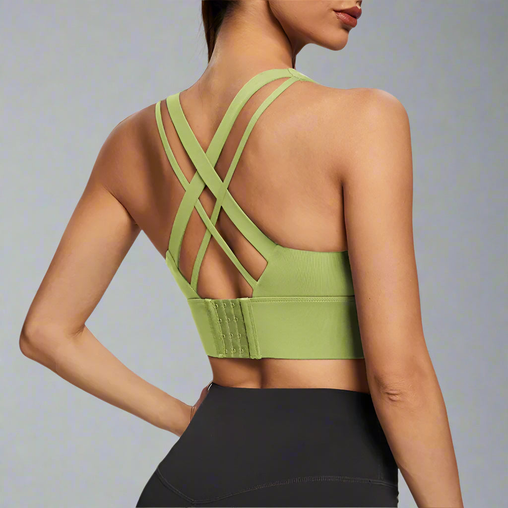 Gym Push up Bra Women Sports Bra Back Closure High Impact Workout Sport Top Crop Fitness Wear for Yoga Gym Brassiere Sportswear