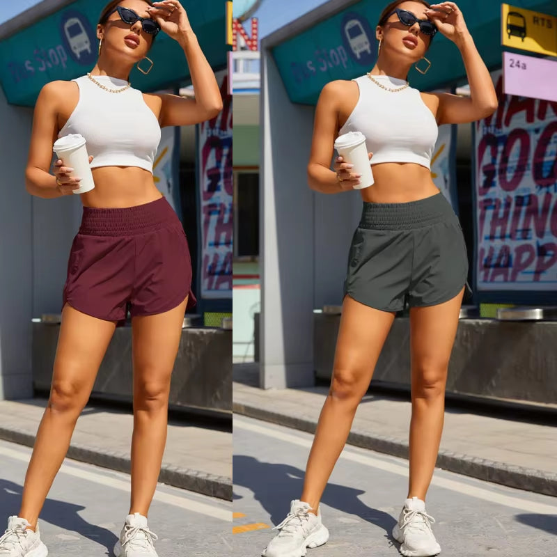 Woman Gym Pant with Pocket Yoga Wear Short High Waist Push up Fitness Running Sport Outfit Shorts Sportswear Workout Clothing