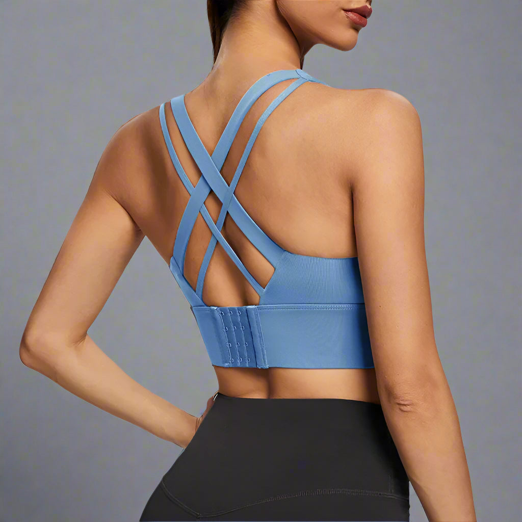 Gym Push up Bra Women Sports Bra Back Closure High Impact Workout Sport Top Crop Fitness Wear for Yoga Gym Brassiere Sportswear