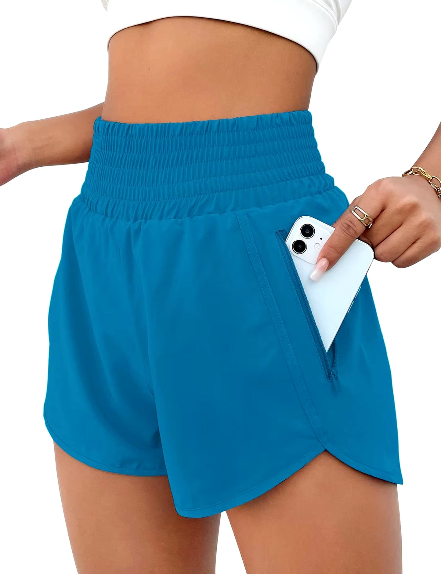 Woman Gym Pant with Pocket Yoga Wear Short High Waist Push up Fitness Running Sport Outfit Shorts Sportswear Workout Clothing