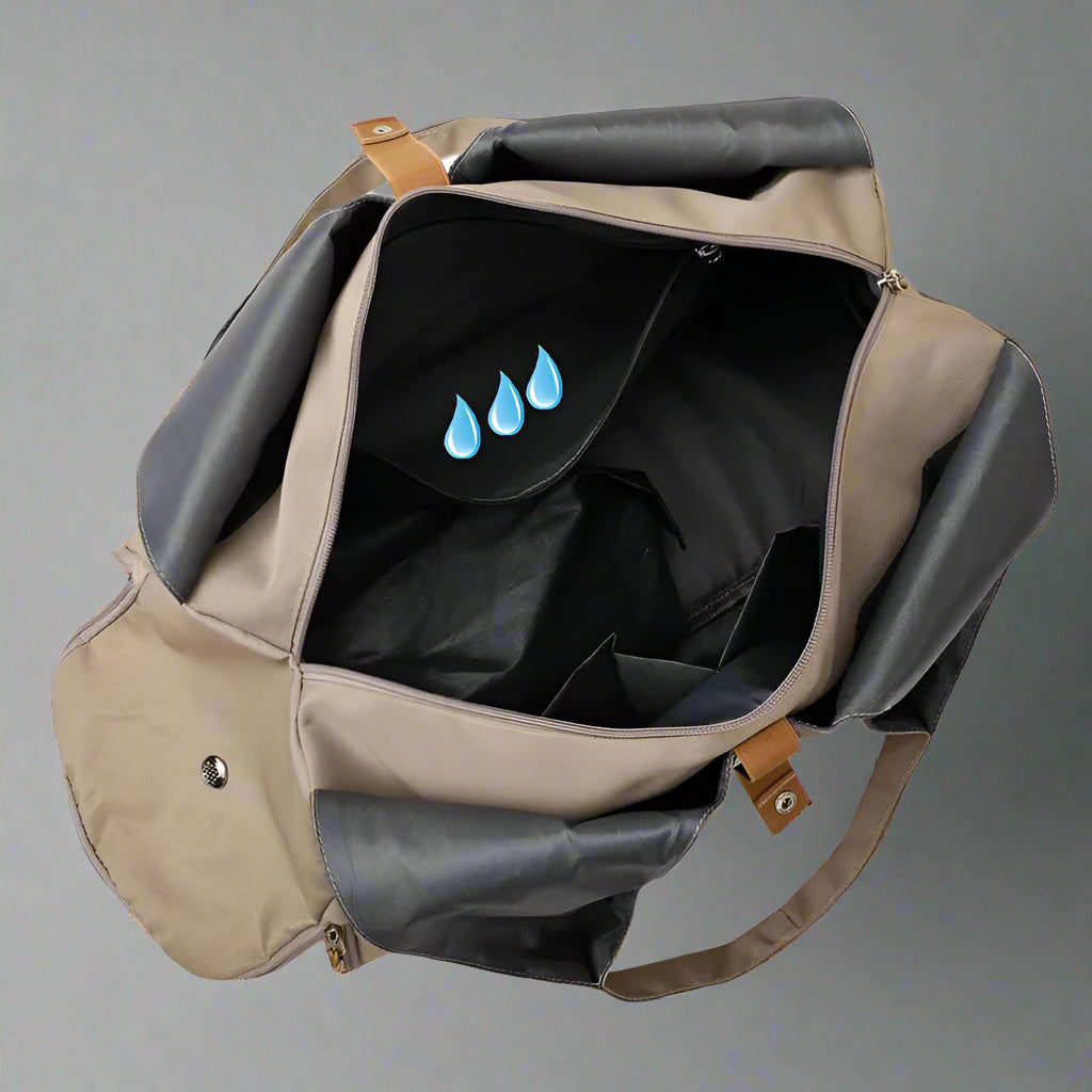 Women's Multi-Purpose Sports Bag - Waterproof with Shoe Pocket for Yoga, Gym, and Travel