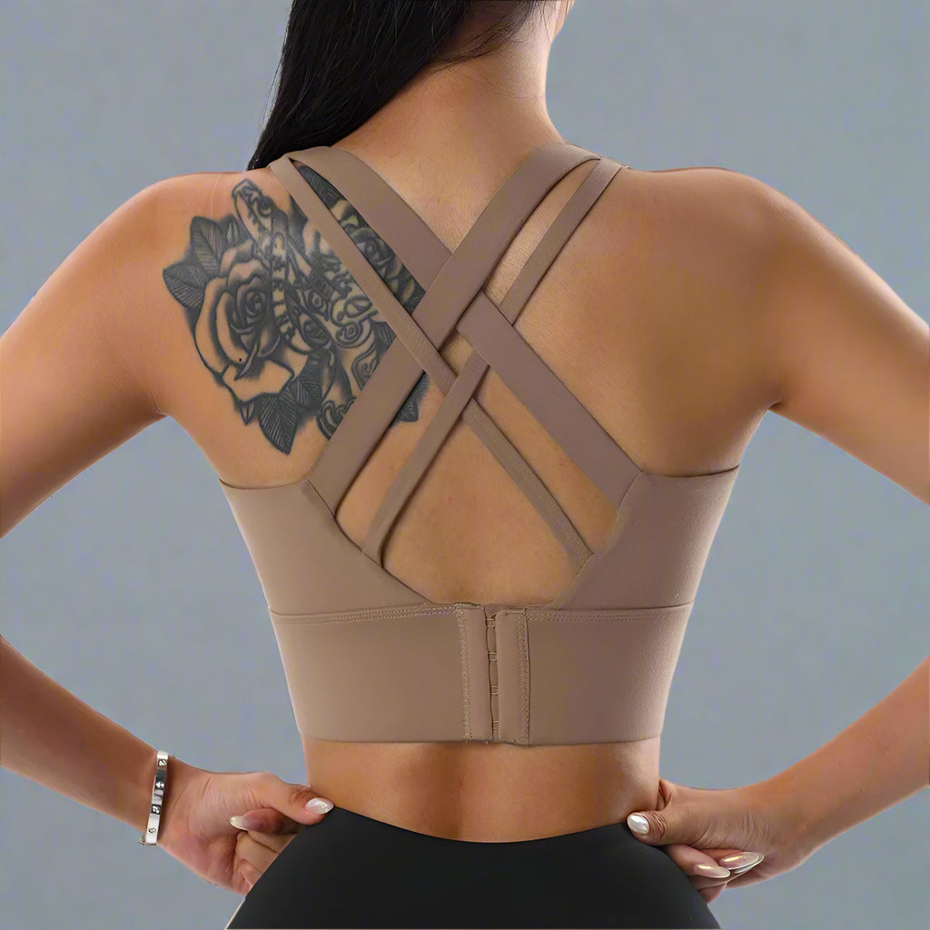 Gym Push up Bra Women Sports Bra Back Closure High Impact Workout Sport Top Crop Fitness Wear for Yoga Gym Brassiere Sportswear