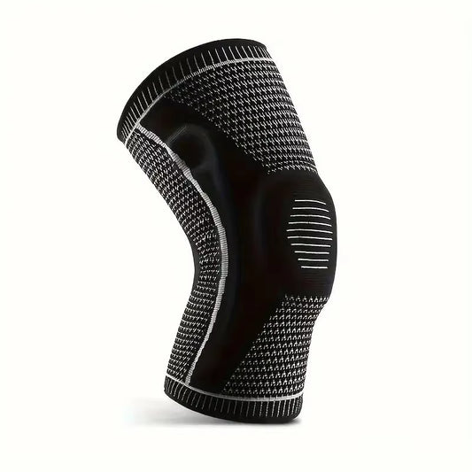 Non-Slip Knee Support Brace with Patella Gel Pad Stabilizers Comfort-Fit Compression Sleeve for Arthritis, Sports