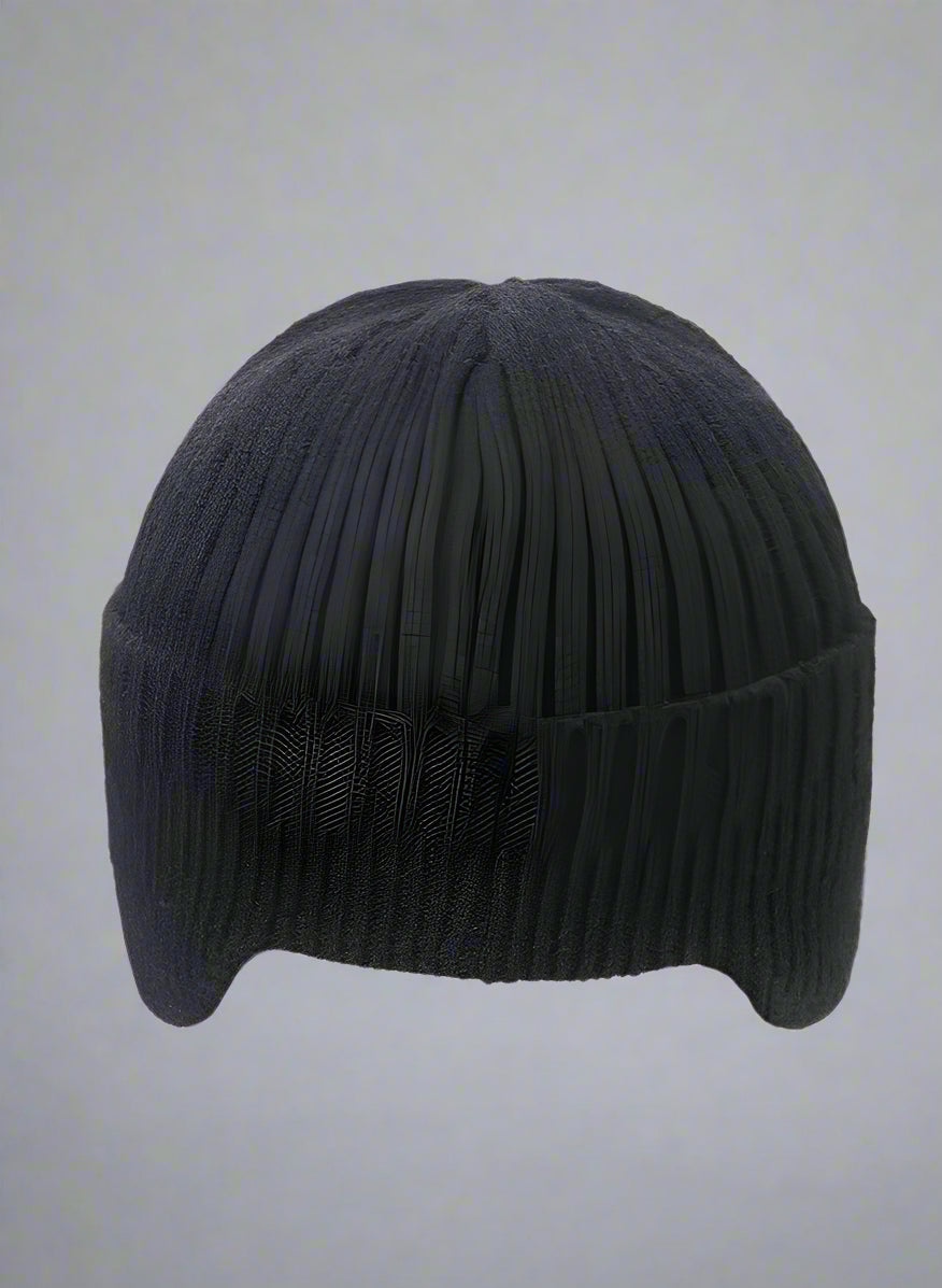 New Winter Men's Hat – Outdoor Ear Protection Warm Knitted Cap with Windproof Visor, Thick Bicycle Scarf Cap for Men