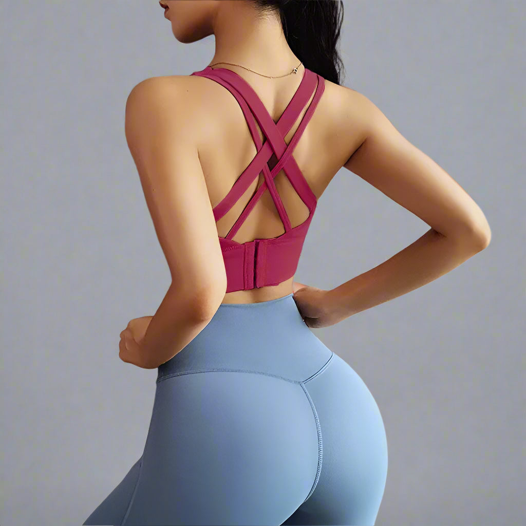 Gym Push up Bra Women Sports Bra Back Closure High Impact Workout Sport Top Crop Fitness Wear for Yoga Gym Brassiere Sportswear